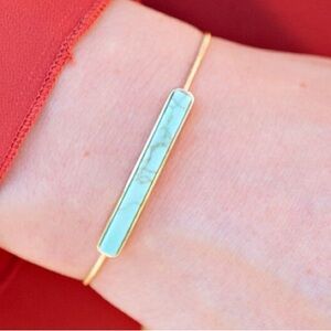 Park Lane Gold Bar Turquoise Stone Bracelet - Women Jewelry